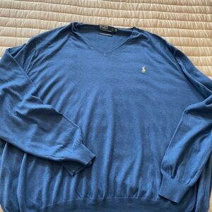 Ralph Lauren Polo Pima Cotton V-Neck Sweater in size 5XL Big